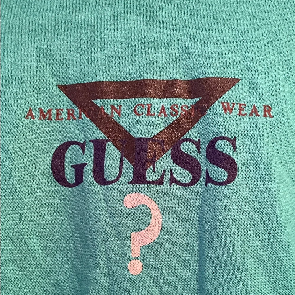 Guess Teal Women’s Sweatshirt